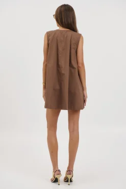 Miley Mini Dress Chocolate