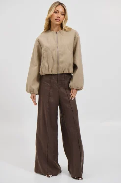 Nella Bomber Jacket Beige