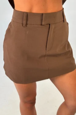 Nicole Skirt Chocolate