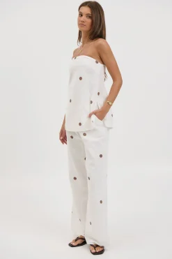 Nora Set White Polka