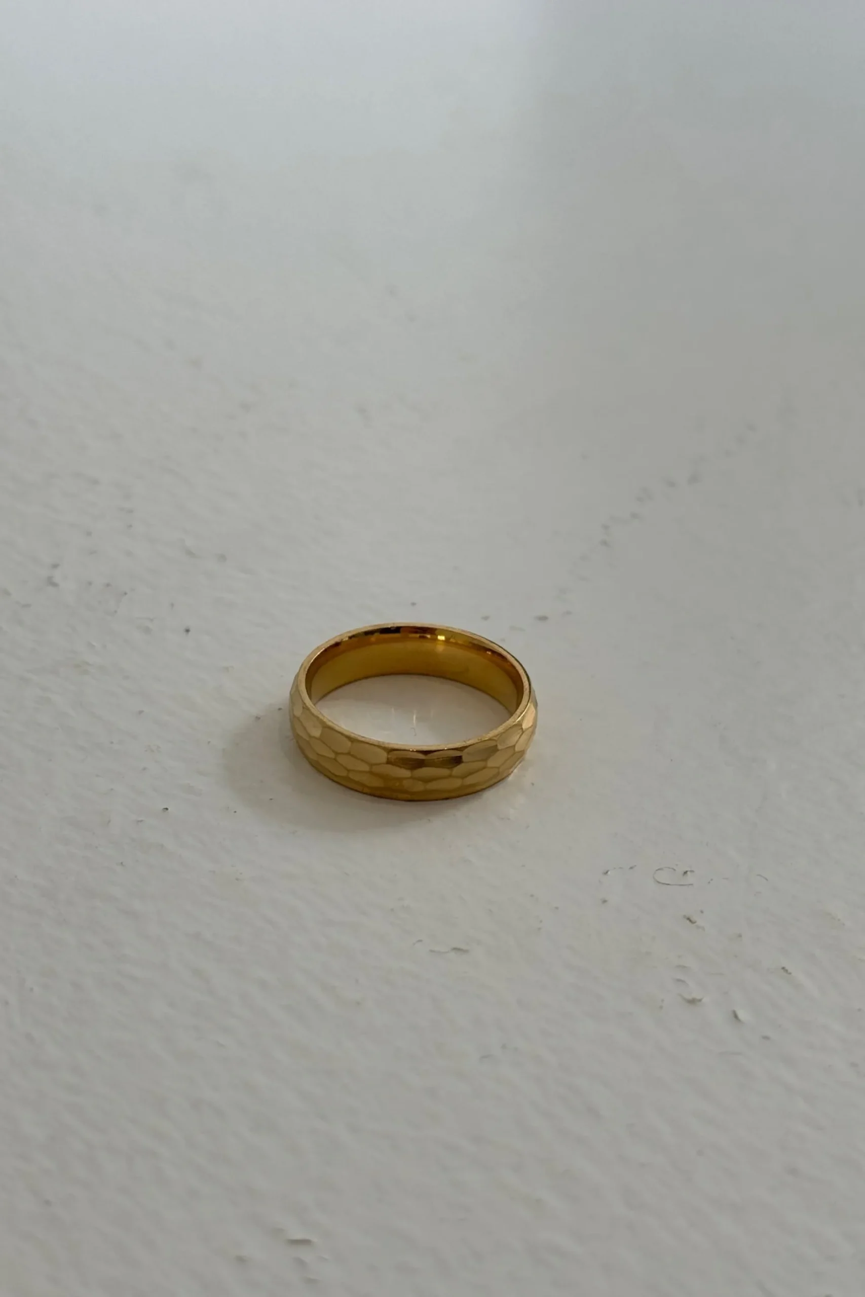 NTH Bold Faceted Ring Gold