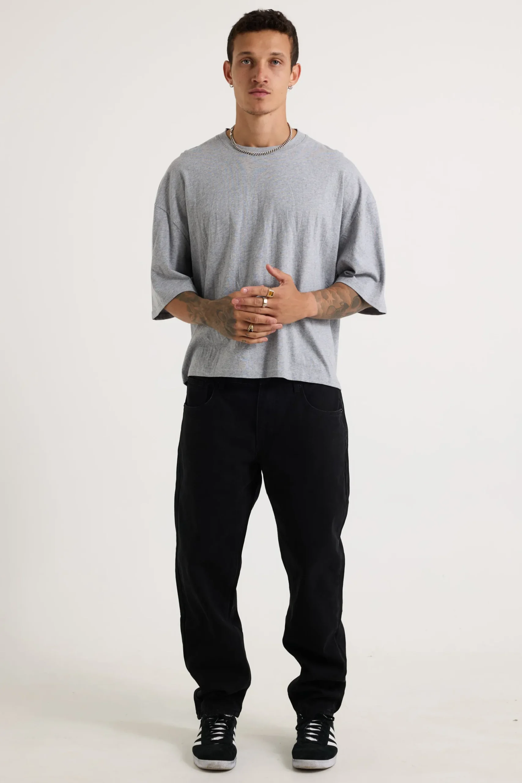 NTH Crop Box Tee Grey