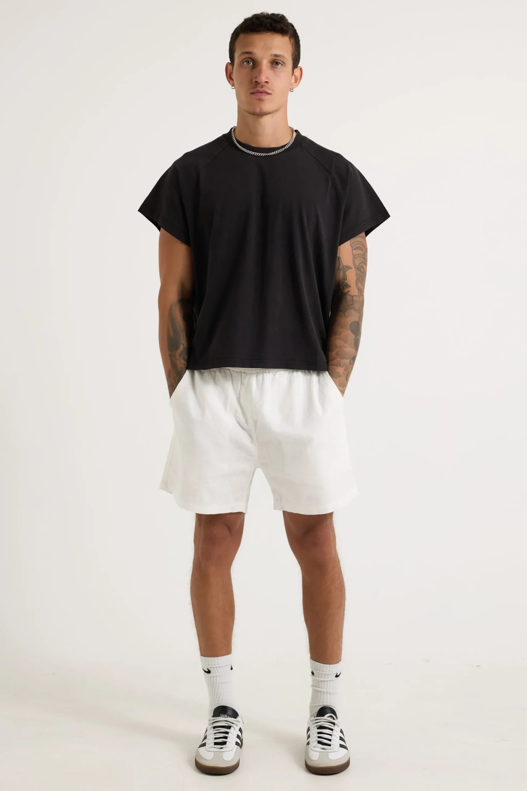 NTH Felix Linen Short White