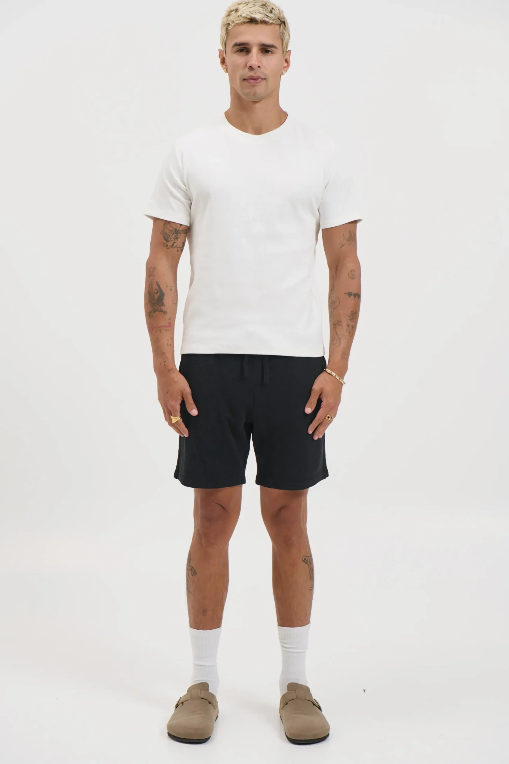 NTH Waffle Short Black