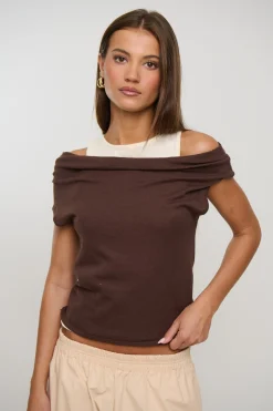 Nylah Knit Top Chocolate