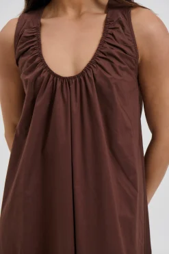 Pania Maxi Dress Chocolate