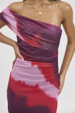 Paros Maxi Dress Berry