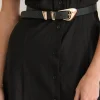 Pebble Dome Belt Black