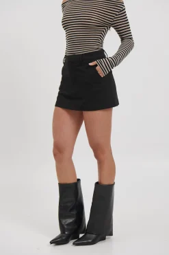 Pippa Mini Skirt Black