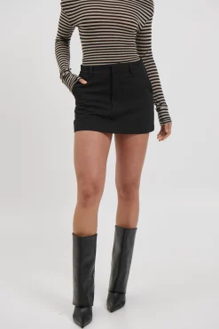 Pippa Mini Skirt Black