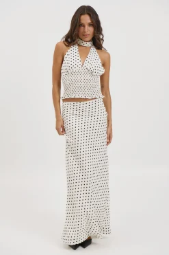 Poppy Maxi Skirt White