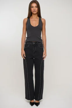 Reese Jean Washed Black