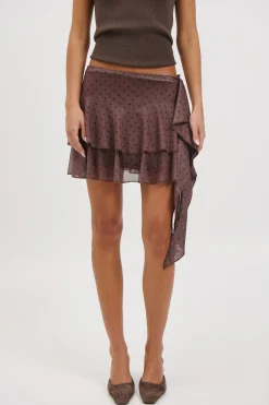 River Mini Skirt Chocolate
