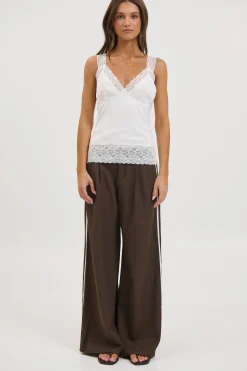 Ronnie Lace Top White
