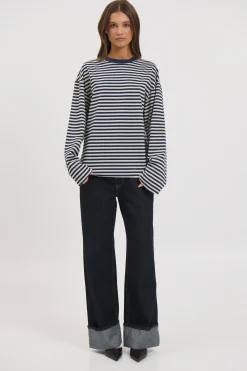 Sadie Long Sleeve Navy