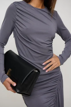 Sandy Mini Dress Dark Grey