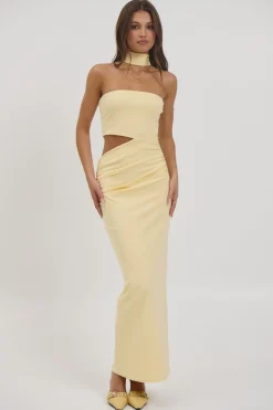 Selena Maxi Dress Lemon