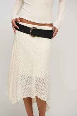 Shea Midi Skirt Cream