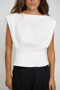 Shelly Top Ivory