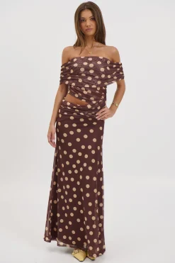 Skylar Midi Dress Mocha