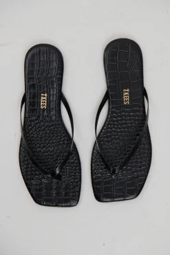 Square Toe Lily Sable Croc