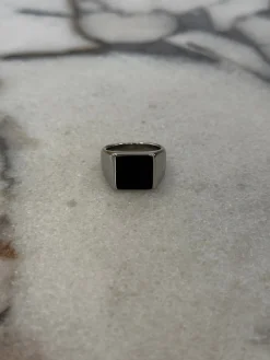 Statement Signet Ring Silver