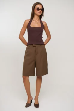 Tali Halter Top Chocolate