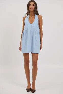 Tammi Halter Dress Sky