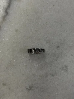 Texture Ring Antique Silver