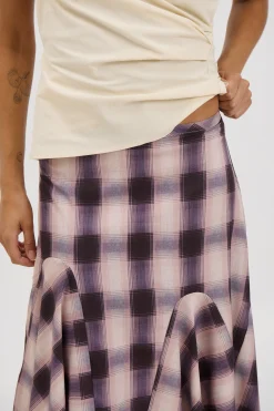 Tia Midi Skirt Beige