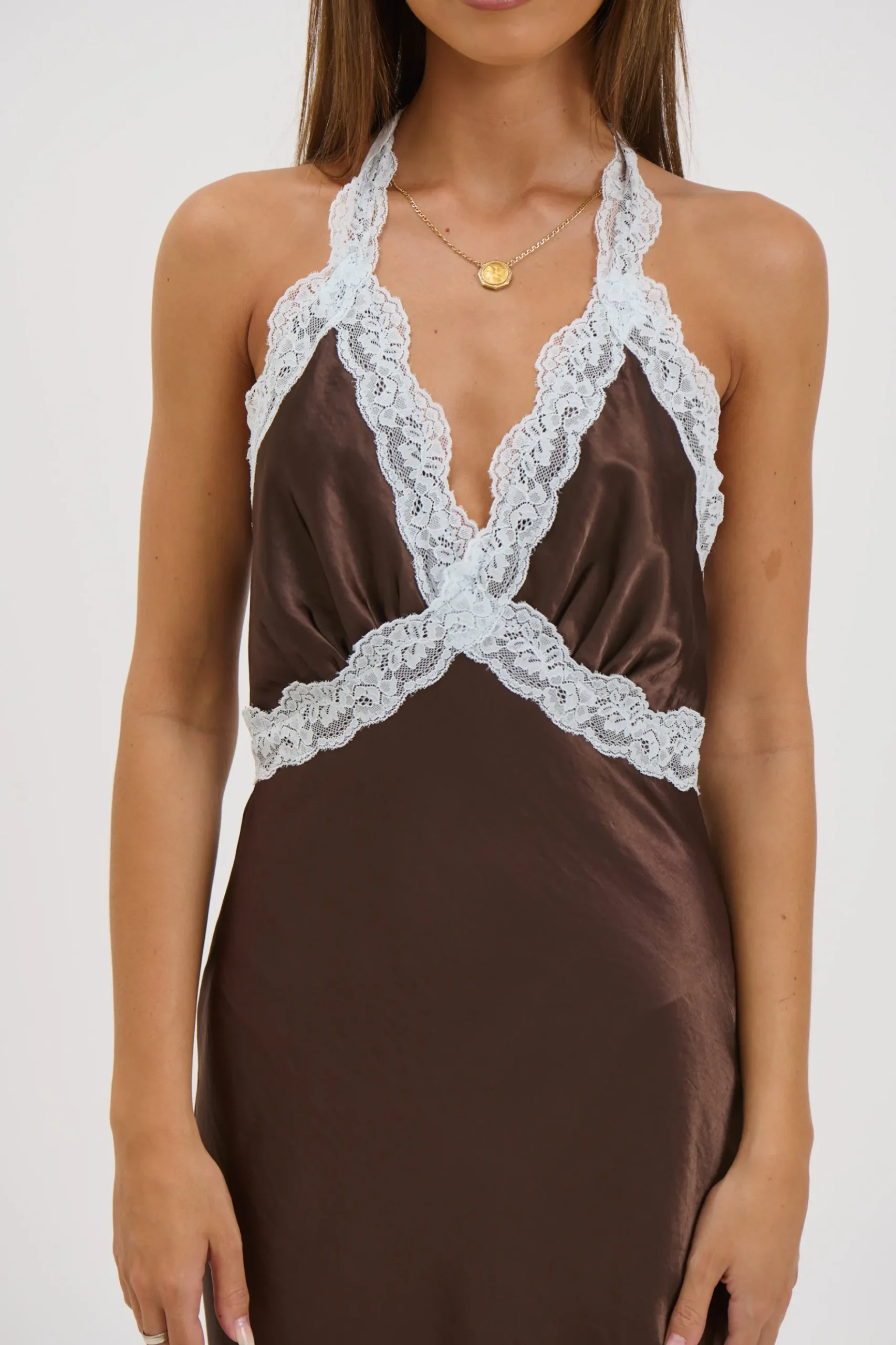 Tonya Maxi Dress Chocolate