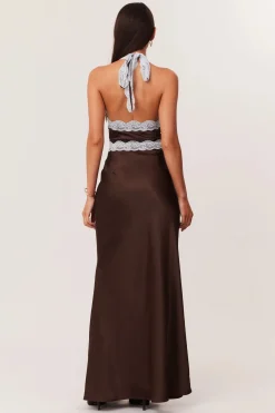 Tonya Maxi Dress Chocolate