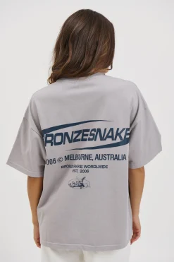 Unisex Bronze Snake Classic Tee Grey