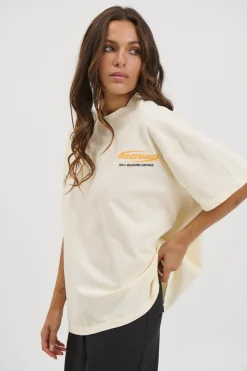 Unisex Bronze Snake Classic Tee Ivory