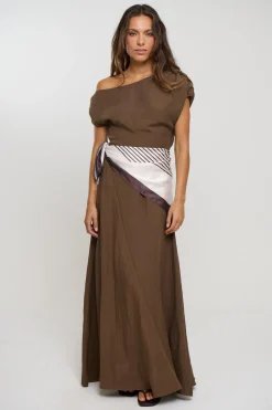 Vail Maxi Dress Chocolate