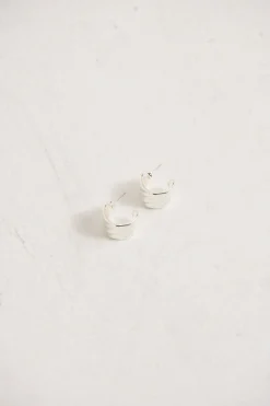 Vera Textured Earring Sterling Silver Plated