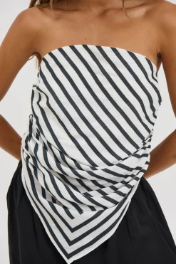 Vincent Scarf Top Beige