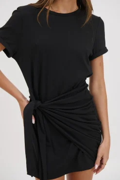 Winnie Shirt Dress Black