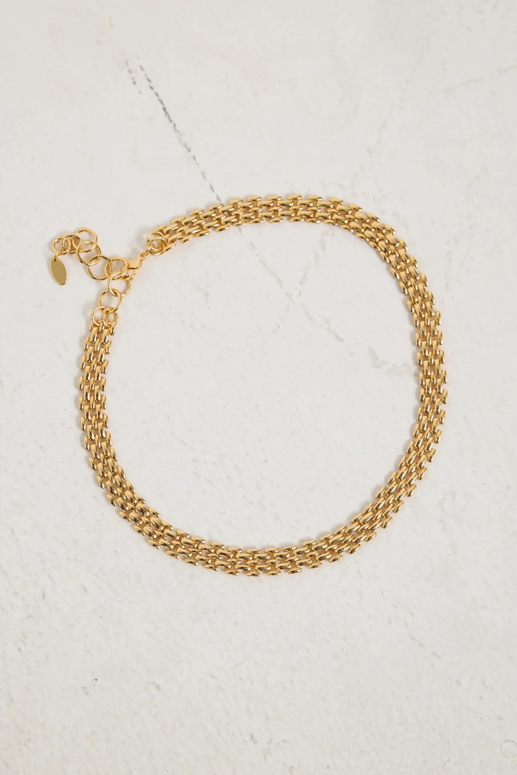 Xena Popcorn Chain Bracelet 18k Gold Plated