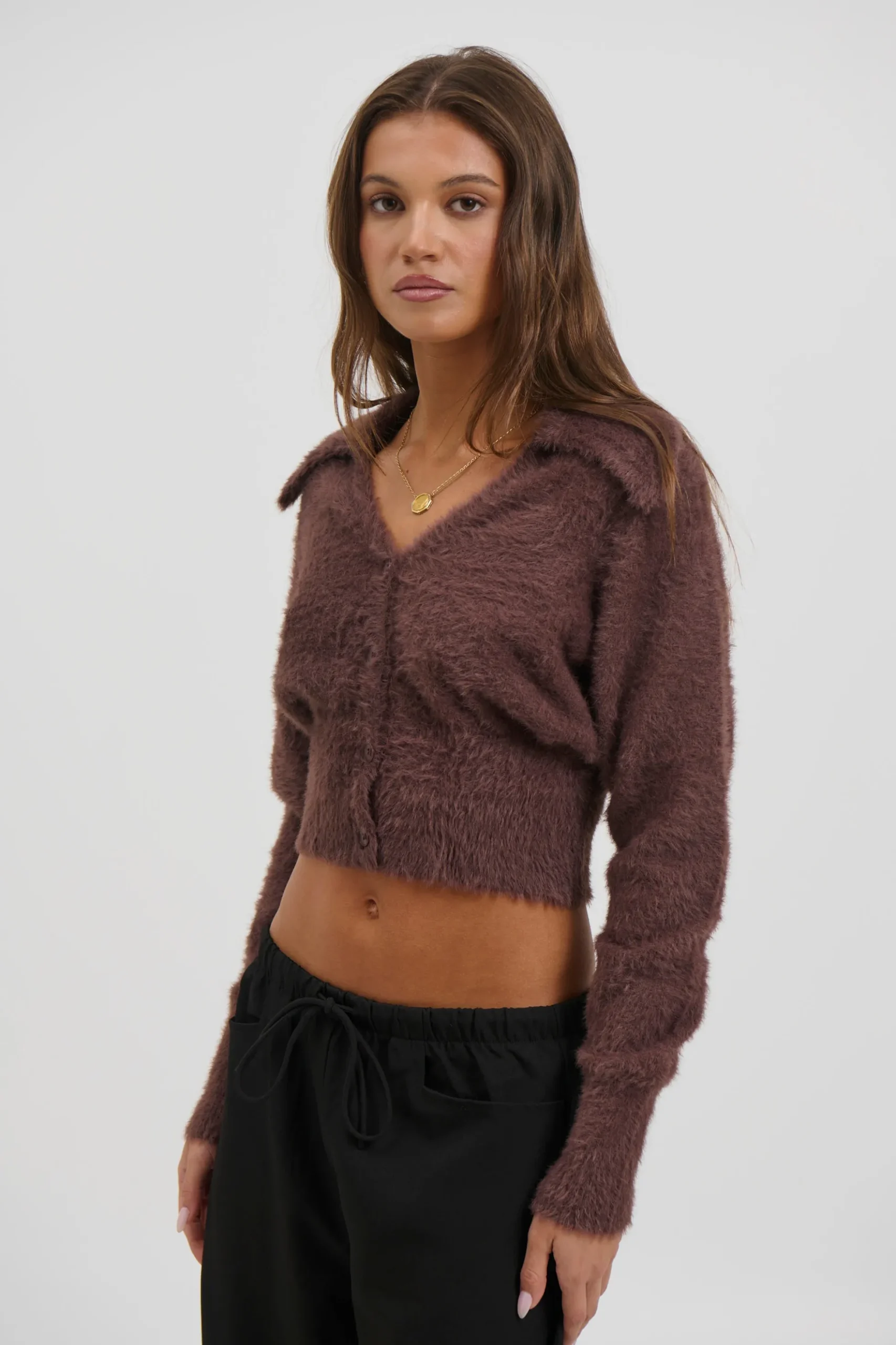 Zyra Cardigan Cocoa